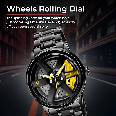 Men's Watch New Wheels Rolling Creative Fashion