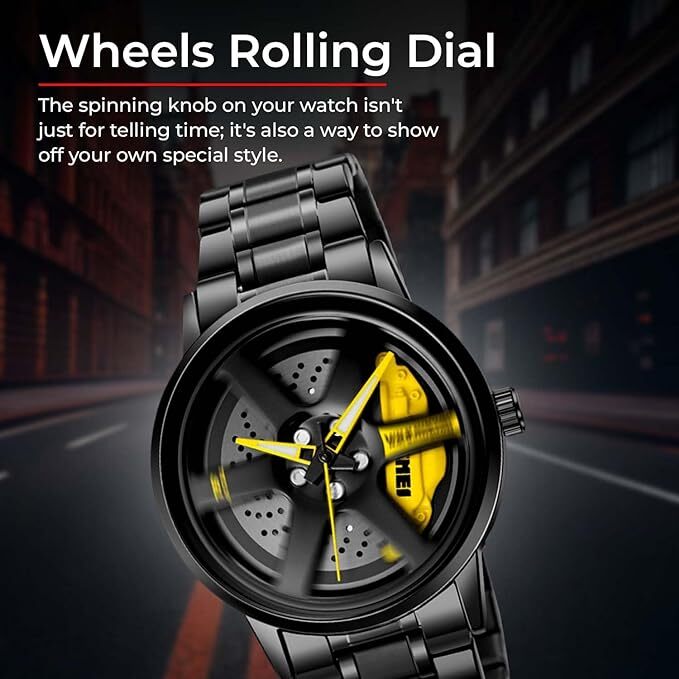 Men's Watch New Wheels Rolling Creative Fashion Men's Watch New Wheels Rolling Creative Fashion