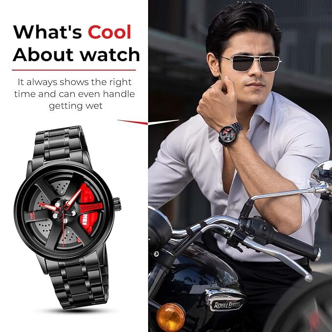Men's Watch New Wheels Rolling Creative Fashion Men's Watch New Wheels Rolling Creative Fashion